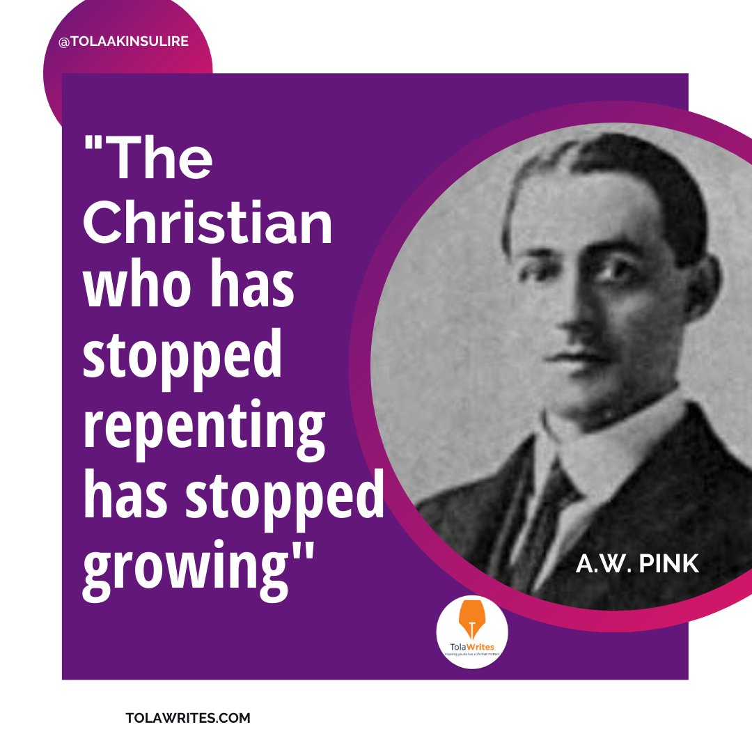 The Christian who has stopped repenting has stopped growing - A.W. PINK
#ChristFocusedLife
#christianliving #grace #christianlife #jesusfreak #godsplan #christianity #christians #christianitytoday #biblestudymoments #everythingchristian #madeinjesus #faithwalk #courage #livelife