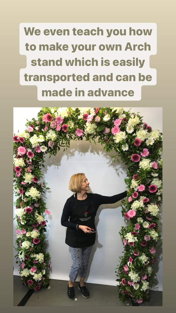 FlowerSchoolIE's tweet photo. As part of our Online Training School we have lots of stand alone courses for Florists who want to brush up or learn a new design. Check out our Floral Arch Workshop  #KaysFlowerSchool #flowerarch #floristryclass #floraldesign #floristry #flowerlover 

https://t.co/sA543Iprtu https://t.co/kr1BbeOYgb