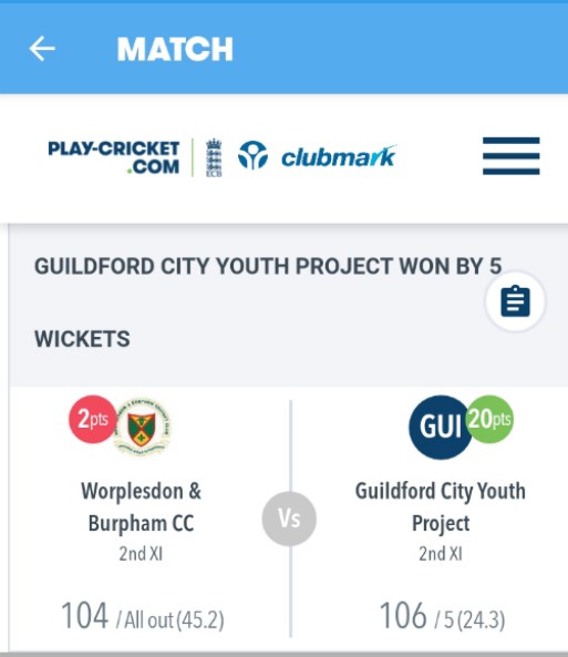 GCCYP1's tweet photo. Double win this weekend; 1st XIs v @RipleyCricket and 2nd XIs v @WBCC_cricket #sutherlandmemorialpark #burpham https://t.co/xU7hEQ4SK4