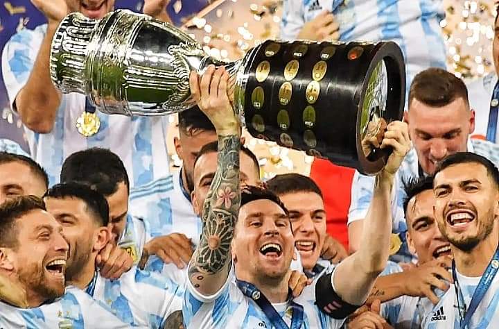 MBS_Mohit's tweet photo. Congratulation team argentina for winning #CopaAmericaFINAL https://t.co/H7M9m55Ryk