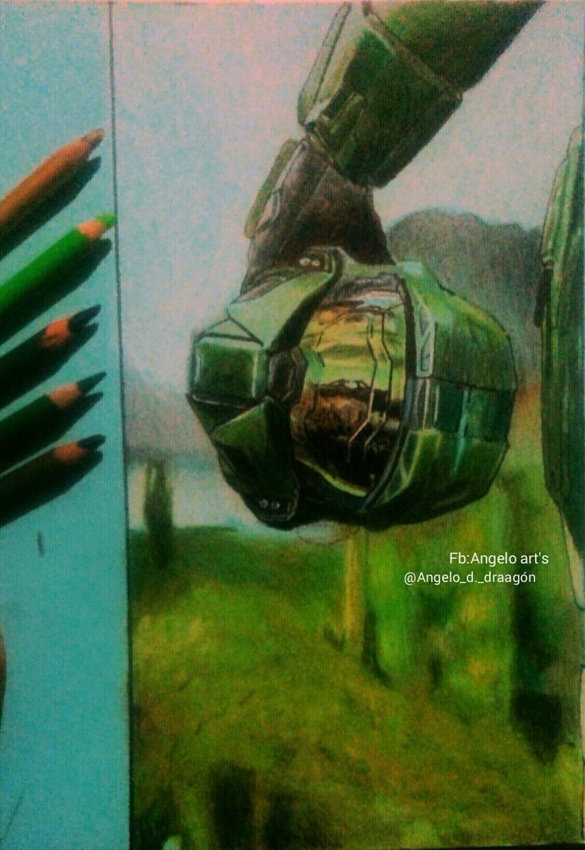 AlanAngeloMart1's tweet photo. De nuevo con otro dibujo de Halo 🔥💚 @ArturBloodshot @ricardootino @Xbox @343IndustriesFS #Halo #HaloInfinite #HaloSpotlight #dibujos  #halofanart 
https://t.co/pChctZwXFM https://t.co/UsKkTuZZAH