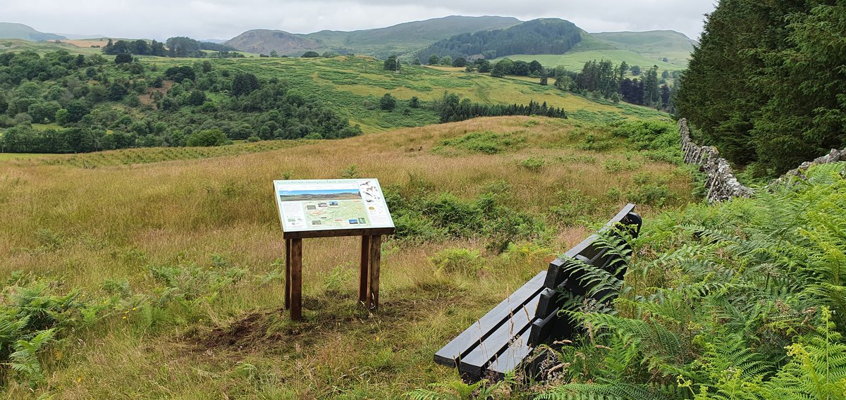 KPTDevTrust's tweet photo. Our Tracks &amp; Trails group were delighted that the first of two interpretation boards on the Keir to Tynron path was put in place this week. The board has a topographic panel on it pointing out the hills in the distance, with information on flora and fauna you may see in the area. https://t.co/YIX5oIamvq