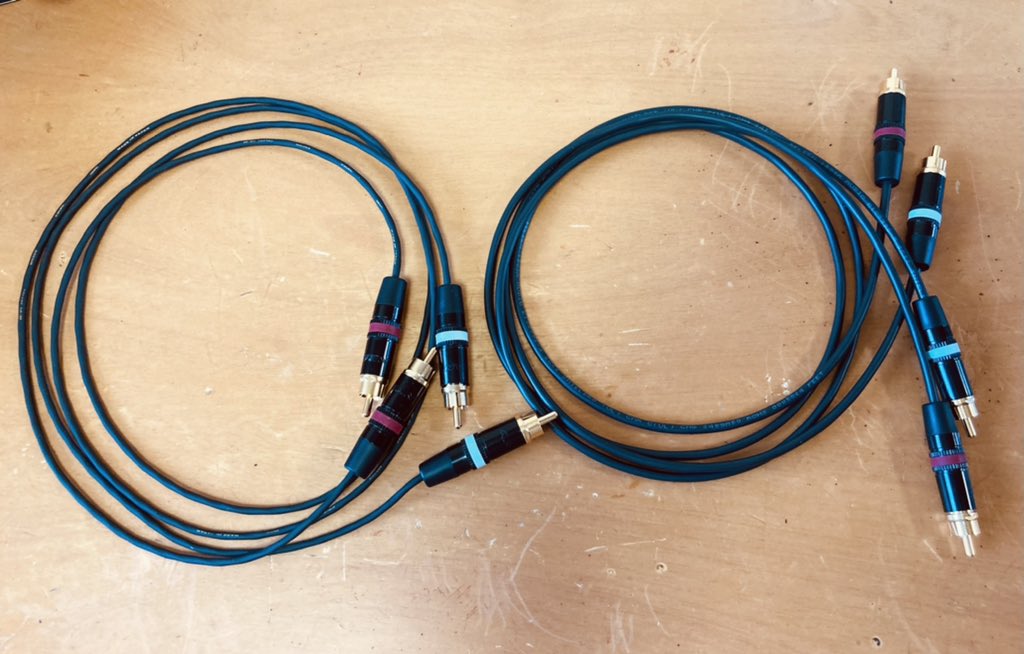 audiojazz1969's tweet image. 【オーディオ】

細いケーブルを2種類作りました。

どちらも細さとのギャップが魅力的な音です。

#RCAケーブル