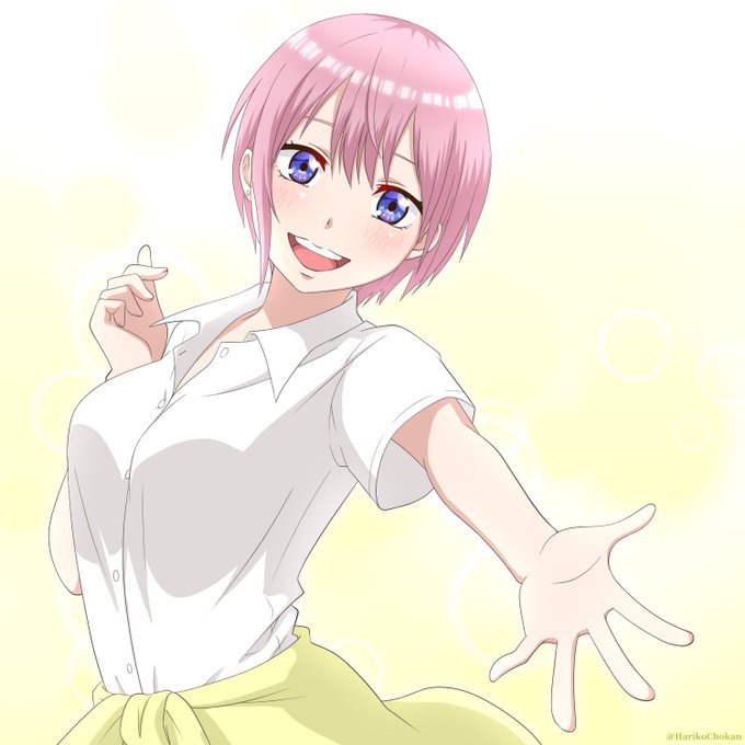 はりこ長官さんがTwitterに投稿した中野一花(五等分の花嫁)のイラスト。