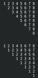 lwp_'s tweet image. #Código de #Java - Mostrar una figura de números descendentemente lwp-l.com/s7083