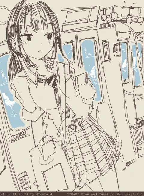 今日も1日 海行きたい #tegaki_dt 