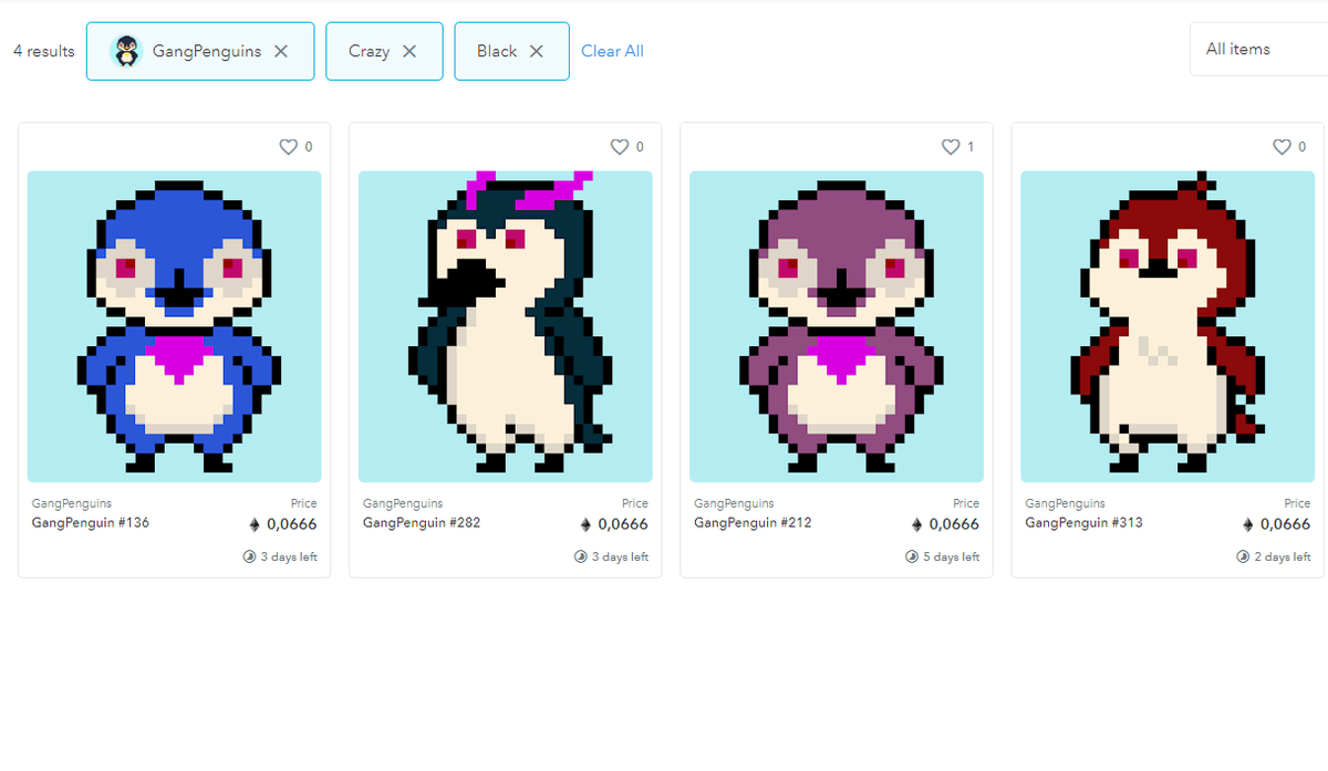 GangPenguins's tweet photo. The rarest🐧
Price - 0.0666 ETH
GangPenguin #136 https://t.co/DsqHerYSXI
GangPenguin #282 https://t.co/ZQn4epPJEI
GangPenguin #212 https://t.co/NHGlNv7uVJ
GangPenguin #313 https://t.co/4aJtzQJPSs
#nft #opensea #nftcollectors #NFTCommunity #pixelart #pixelartist #nftart https://t.co/27cC34Pyuq