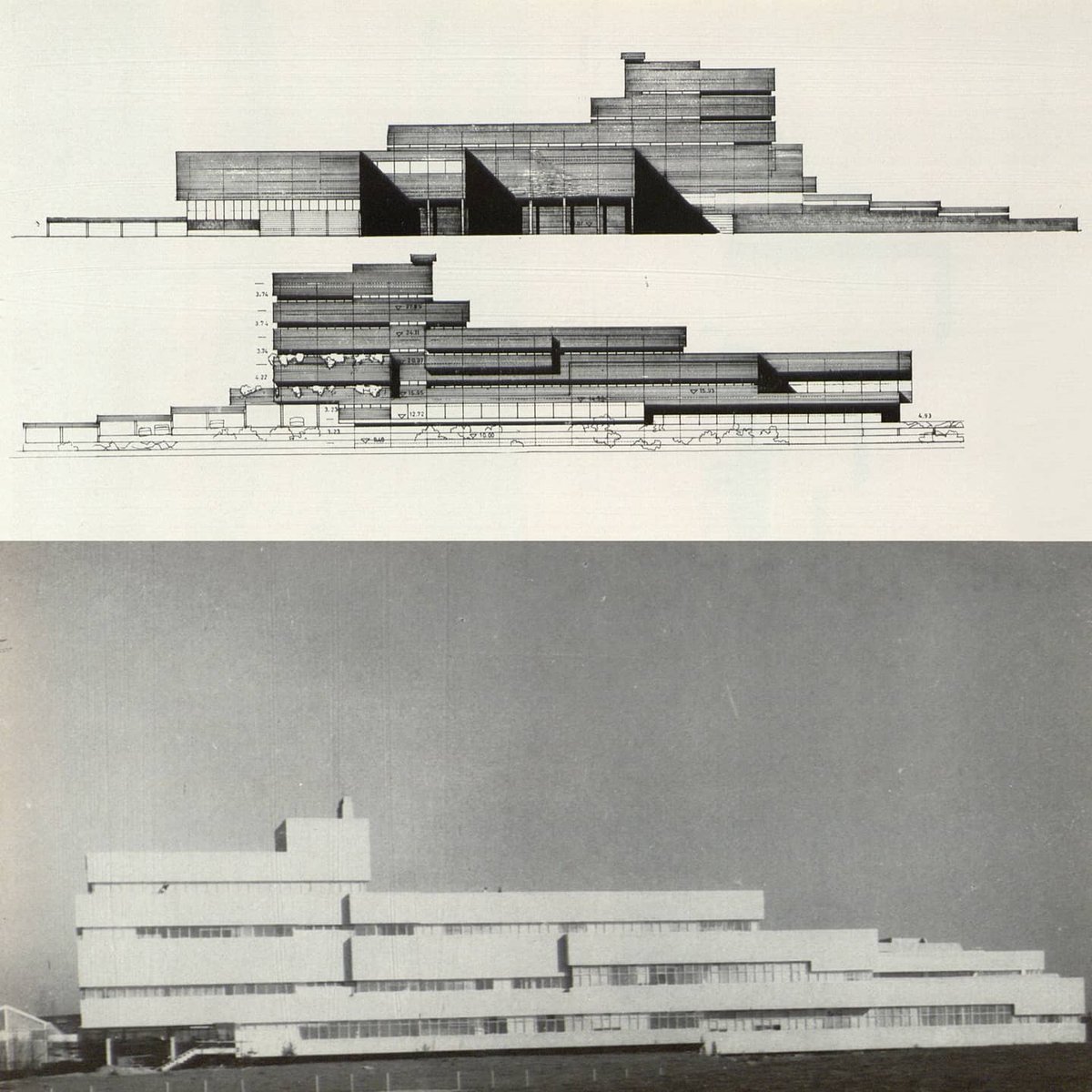 mapout_studio's tweet photo. J.A. Corrales, R.V. Molezún
Laboratorios Profiden
1960 Madrid
.
Anteproyecto y Proyecto
.
📷. Archivo personal Molezún COAM &amp; R.A.1966.94 https://t.co/KYJgUmTxIB