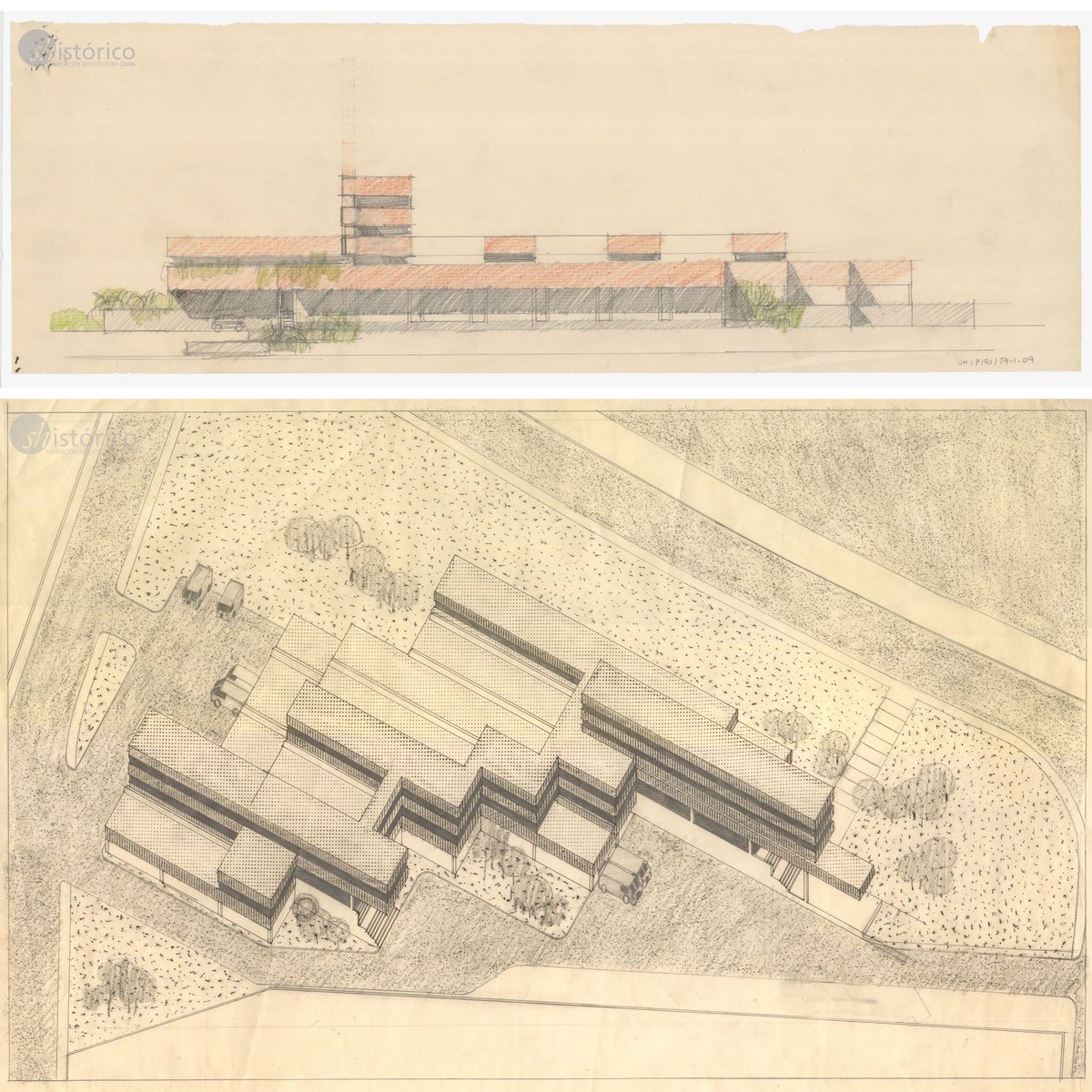 mapout_studio's tweet photo. J.A. Corrales, R.V. Molezún
Laboratorios Profiden
1960 Madrid
.
Anteproyecto y Proyecto
.
📷. Archivo personal Molezún COAM &amp; R.A.1966.94 https://t.co/KYJgUmTxIB