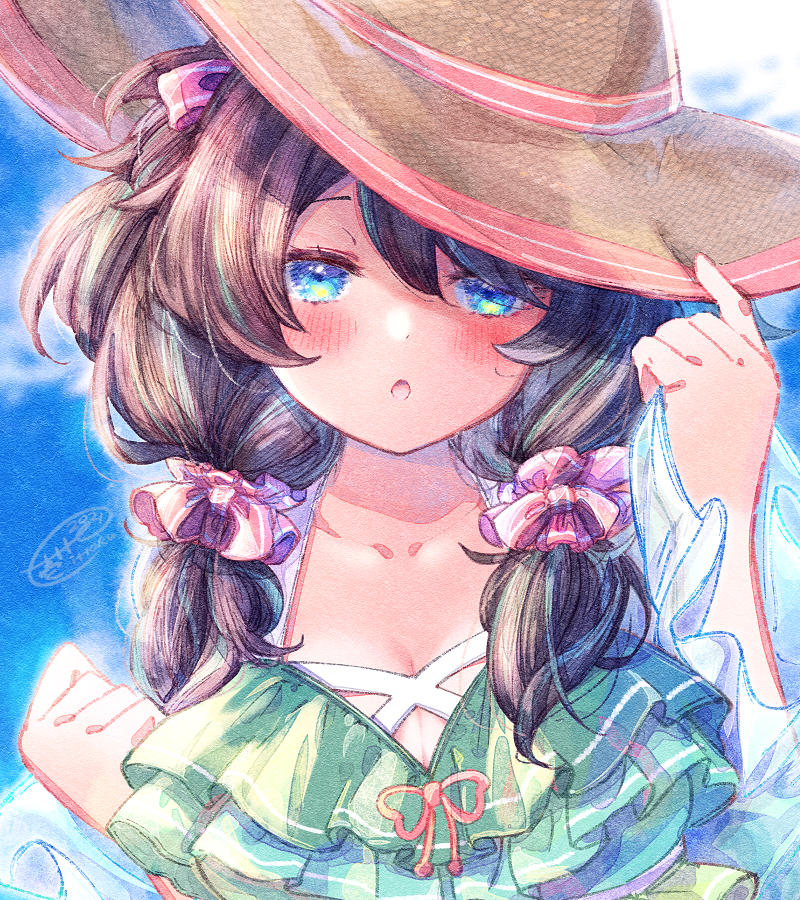 「「新しい水着なんだけど…。
どう…かな?」
#創作 #オリジナル 」|壱十九 / illustratorのイラスト