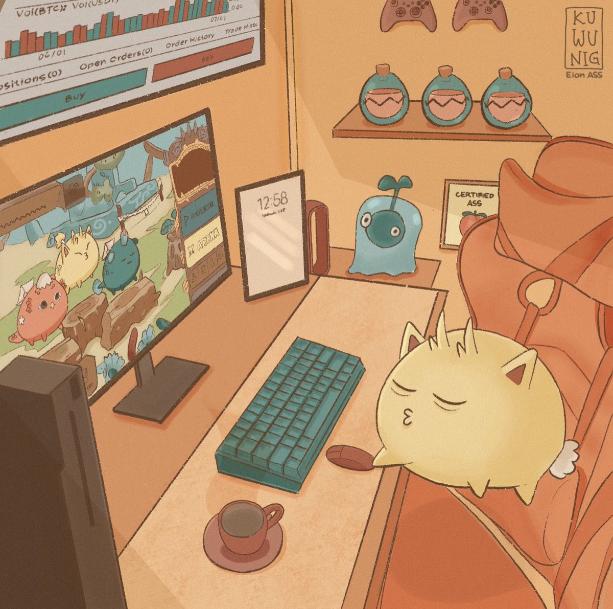 shanigamii's tweet photo. Hello! My axie fan art is now available on raribles! Get yours now for only 0.1 ETH

Proceeds will be used to support artists and create more scholarships. https://t.co/52ymkxojD2