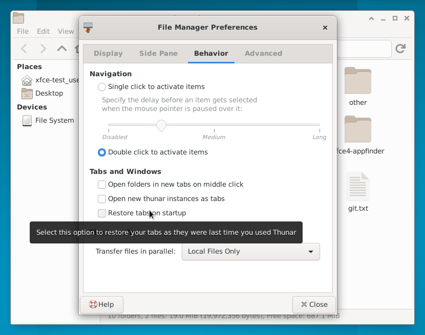 XfceNation's tweet photo. Coming in #Xfce 4.18: #Thunar now has session restoration functionality, so it can be reopened with previously opened tabs. Thanks Sergios Kefalidis. #XfceUX #XfceDevelopment #Xfce418
https://t.co/yJ5h98Jy7D
Join us on IRC (#xfce-dev) or telegram https://t.co/mwHlrJSuJy https://t.co/WrNvGd9u2n