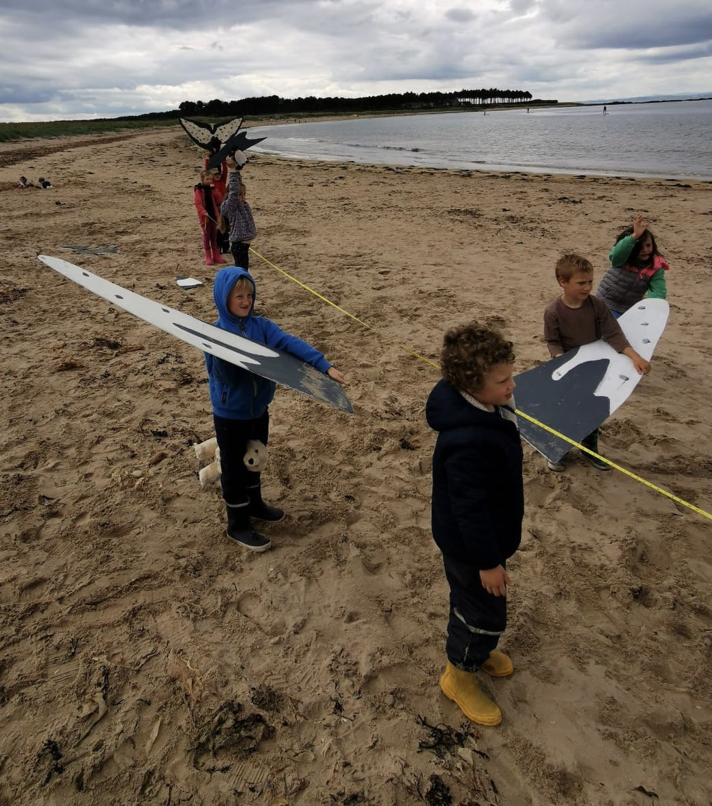 wildsidenat's tweet photo. We learnt all about and measured out the size of various #species of #cetaceans as part of the“Marine Biologists” #summerholiday sessions that we had great fun running down at Yellowcraigs #beach in #EastLothian 🐋🐬#STEM #outdoorlearning #learingthroughplay #STEMeducation https://t.co/bzXJbHgsC7