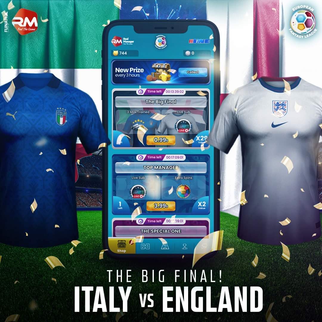 FunatixClub's tweet image. #realmanager
It’s coming home or It’s going to Rome? 🏆