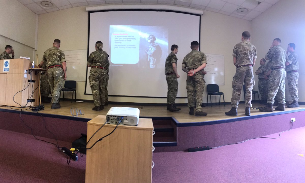 101X LCpl ALDP course has kicked off today. Day 1 : leadership. The thoughts, feelings and practical application of what it means to lead soldiers. Drivers, suppliers, CMTs and movement controllers - diverse trades with the same leadership required. <a href="/UKArmyLogistics/">The Royal Logistic Corps</a> @101_Log_Bde