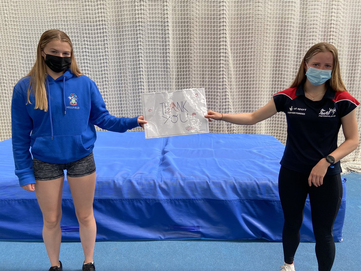 Rishworth1724's tweet photo. Congratulations to Gina (right) in Y12 who finished in 2nd place at the National U19 rankings competition for tetrathalon (riding, shooting, running & swimming). This puts her currently second in the whole country. We are very proud! #rishworthschool #rishventure #rishworthsport https://t.co/3QGsmYBAa5