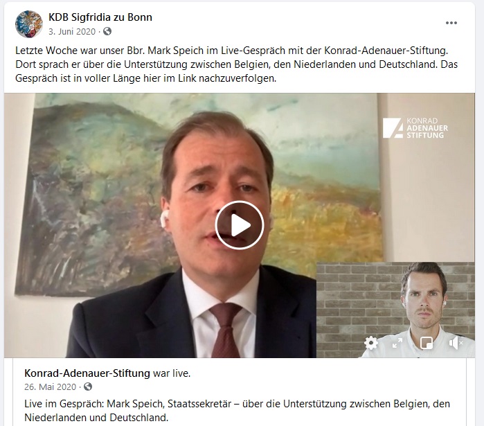 HenningMarianna's tweet photo. @Susanne45217800 @tagesschau Jepp, sehr bitter.
Dass Mark #Speich Bundesbruder (= Mitglied) in einer katholischen Burschenschaft ist, hat die @tagesschau auch vergessen zu erwähnen. Diese (stock)katholische zieht sich doch wie ein roter Faden durch #Laschet|s engste Vertraute hindurch. https://t.co/WktXEpdGe3