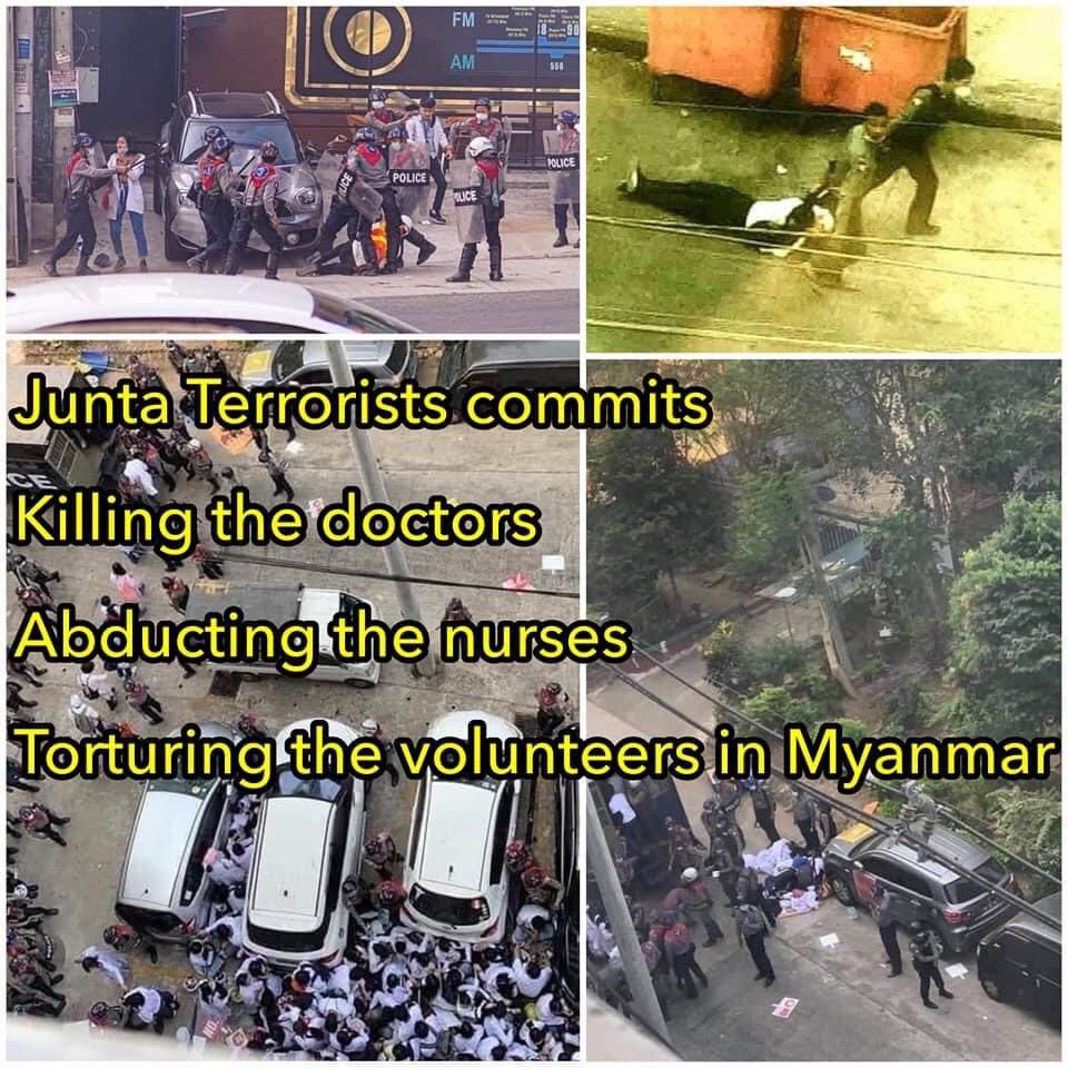 Chuu261's tweet photo. We are facing ongoing shortage of healthcare workers &amp; equipments amid covid third wave.The military terrorists are the real culprits as they abducted and killed doctors,nurses &amp; volunteers since Feb. WE NEED HELP FOR COVID-19 #WhatsHappeningInMyanmar #MyanmarNeedsO2 https://t.co/xAh2QKzbnt