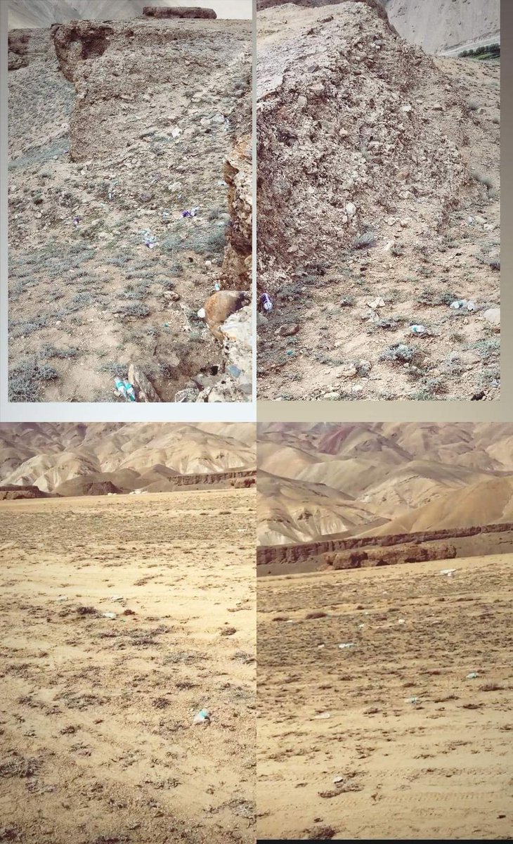 Irfahmed5's tweet photo. Bollywood's Gift For Ladakh. 
Untrashed bottle thrown and left during the shooting of Amir Khan's upcoming film #LalSinghChaddha  at 'Wakha Saruka-thang, District #Kargil of #Ladakh. First #irresponsibletourist  &amp; now #Bollywood  destroying #environment of Ladakh. https://t.co/JHd8Td272B