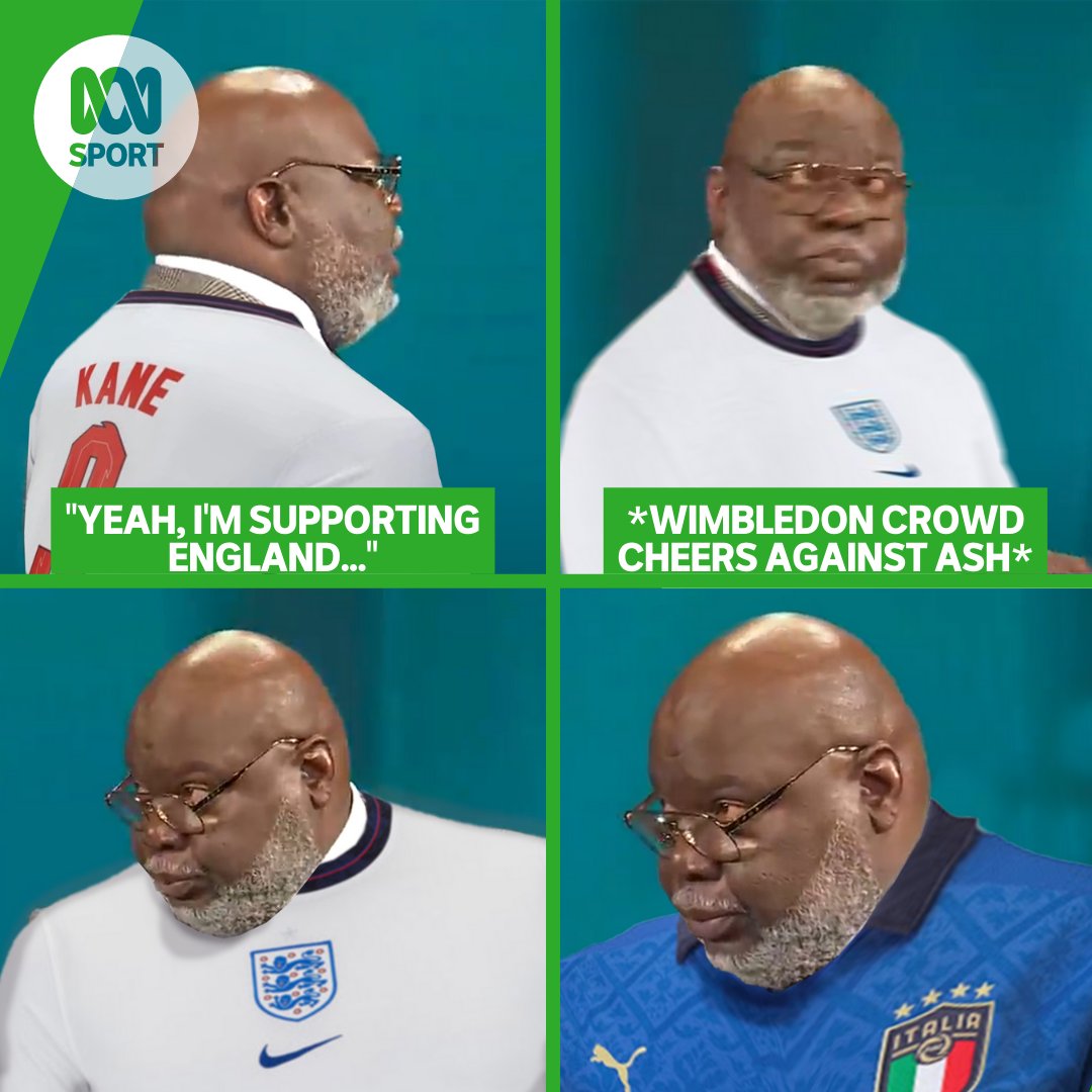 abcsport's tweet image. It's the eve of the #Euro2020 final! 🏴󠁧󠁢󠁥󠁮󠁧󠁿🇮🇹⚽

But did any other Aussie fans feel this way watching Ash Barty win #Wimbledon last night?