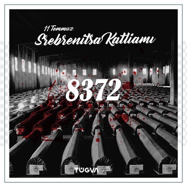 Bugün, tarihin en karanlık günlerinden biri olan #SrebrenitsaKatliamı’nın yıl dönümü.

#Srebrenitsa'da yaşamını yitiren Bosnalı kardeşlerimizi rahmetle anıyorum.

Soykırımı,
Vahşeti,
Acıyı,
U n u t m a y a c a ğ ı z ❗️i
