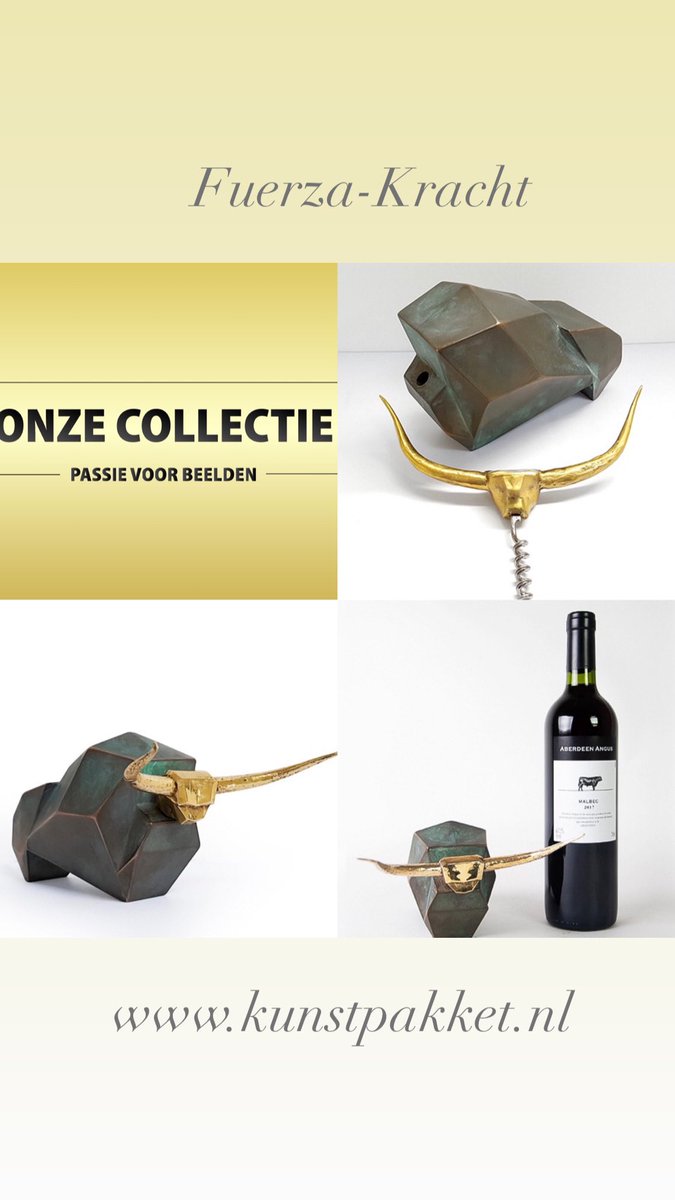 #kracht #cadeau #fuerza #kurkentrekker #kunstpakket
