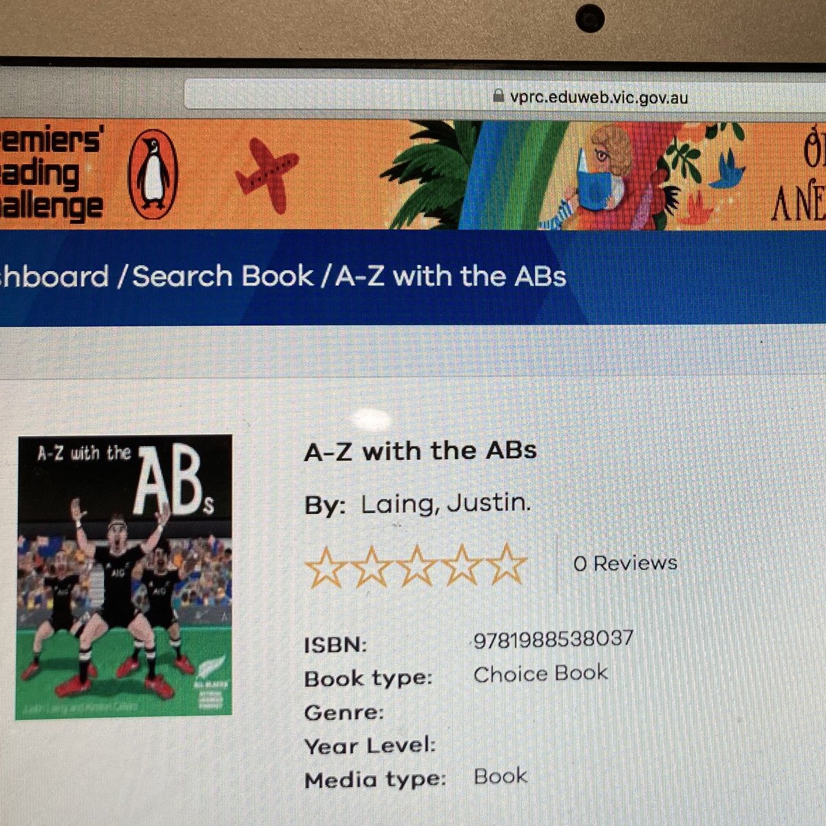 JuzzyLaing's tweet photo. Just found out my two kids books are on the book list for the Victorian Premiers’ Reading Challenge. So happy to hear kids are enjoying the books 😍 #reading #education #rugby https://t.co/JRatyMK6jv