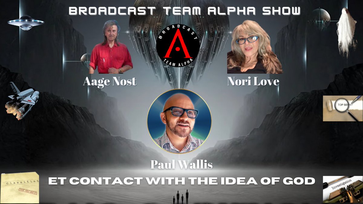 alpha_broadcast's tweet photo. Come join us - Tuesday July 13 - 5 pm pacific &amp; 8 pm eastern as we host Paul Anthony Wallis on @alpha_broadcast
All your questions about our existence will be answered. https://t.co/gDxK4te5fR