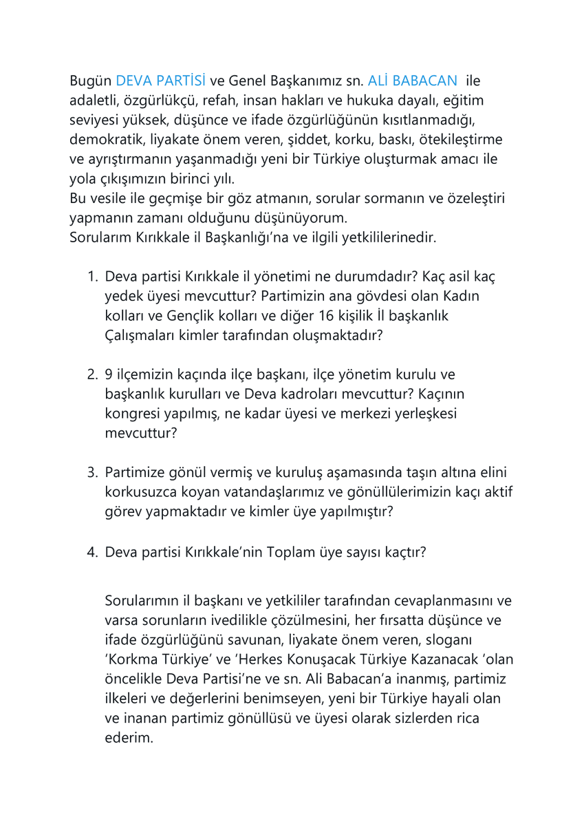 Soruların cevaplanmasını  rica ederim <a href="/ioguzkarakus71/">İsmail Oğuz Karakuş</a> <a href="/avidrissahin/">Av. İdris Şahin</a> <a href="/erginsadullah/">Sadullah Ergin</a> <a href="/Sedatkadioglu25/">Sedat Kadıoğlu</a> <a href="/mSamitopbas/">Mahmut Sami Topbaş</a> <a href="/dogasanlioglu/">Doğa Şanlıoğlu</a> <a href="/elifesendeva/">Elif Esen</a> <a href="/hasankaraltr/">Hasan Karal</a> <a href="/av_ibrahim_/">İbrahim</a> <a href="/medeniylmz/">Dr. Medeni Yılmaz</a> <a href="/tugbatapsiz/">Tuğba Tapsız</a> <a href="/ayseezgi_y/">AyşeEzgi</a> <a href="/yaseminbilgel1/">Yasemin Bilgel</a> <a href="/ilkercelik_tr/">İlker Çelik</a> <a href="/alibabaoglan/">Ali Rıza Babaoğlan</a> <a href="/bdalgin/">Burak Dalgın</a> <a href="/emin_ekmen/">Mehmet Emin Ekmen</a>