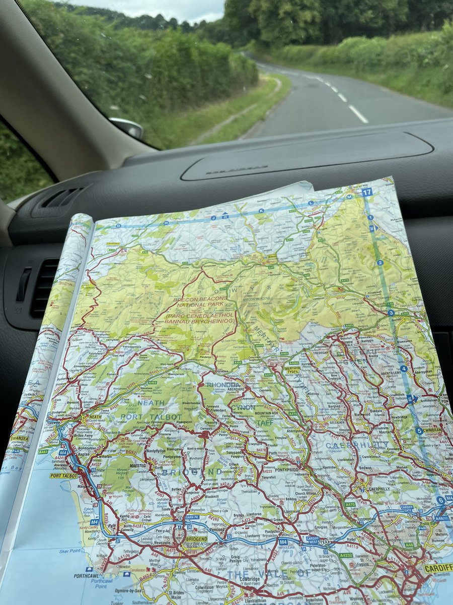 Doing it old school today. No satnav in the van and Google maps drains my phone battery too quickly.