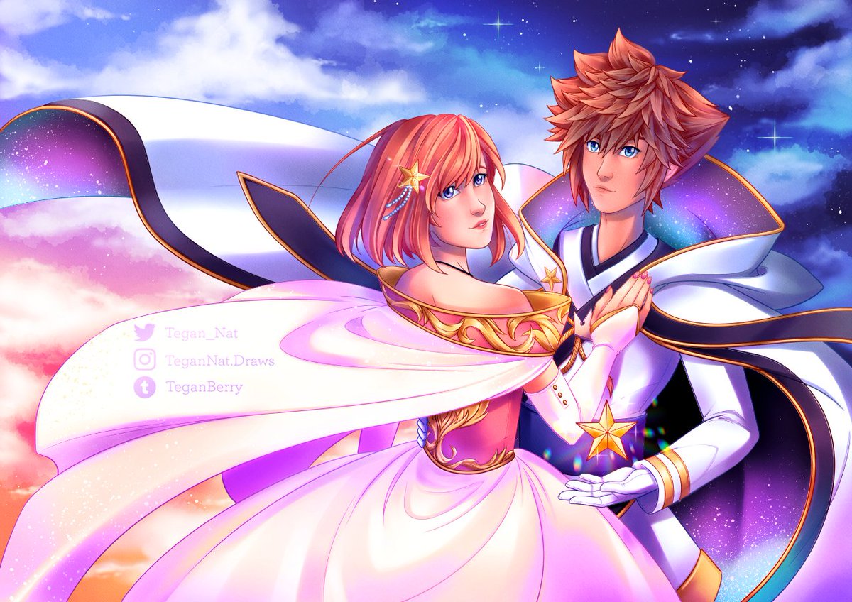 Tegan_Nat's tweet image. SoKai Week 2021 | Day 1 - King &amp;amp; Queen
&quot;Starting a new journey may not be so hard, or maybe it&apos;s already begun...&quot;

#sokai #sokaiweek #sokaiweek2021 #kingdomhearts #sora #kairi