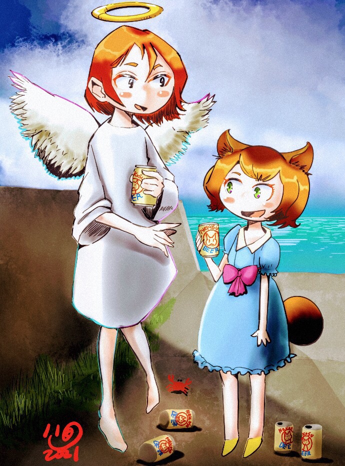 海に行きたいな とみんな思ってるから密になってダメかな イラスト イラスト好 Neko Kan Commission 募集中のイラスト