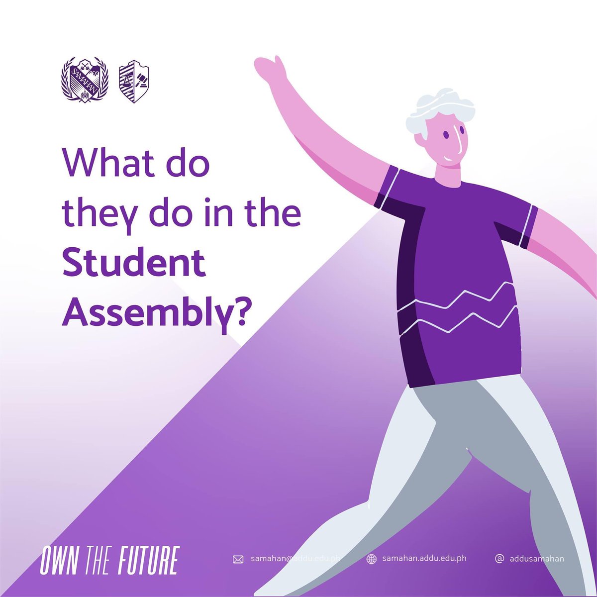 addusamahan's tweet photo. Assess, Understand, and Take Action. ✅

Check out what the Student Assembly does in addressing to cluster, sectoral, and policy matters as #OneOVP🤝

🖥 They will also hold weekly plenary sessions that can be seen via SAMAHAN’s Facebook Page. https://t.co/XtCsT0bg1e