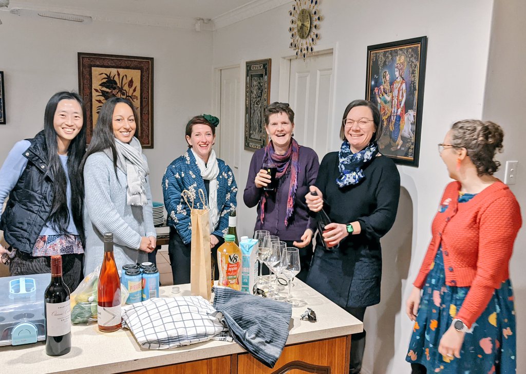 PallaveDasari's tweet image. Lovely evening with the 3 cohorts of South Australian #SuperstarsofSTEM thanks to @ScienceAU and @Kylie_Walker1 bringing us together #WomenInSTEM @kate_selway

The clamour of conversation is deafening, but missing a couple of comrades