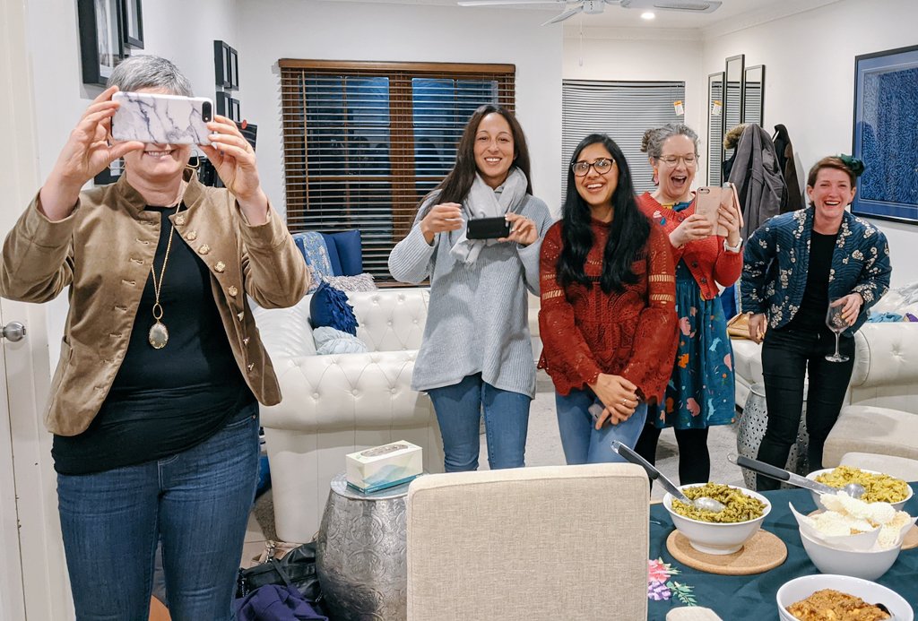 PallaveDasari's tweet image. Lovely evening with the 3 cohorts of South Australian #SuperstarsofSTEM thanks to @ScienceAU and @Kylie_Walker1 bringing us together #WomenInSTEM @kate_selway

The clamour of conversation is deafening, but missing a couple of comrades