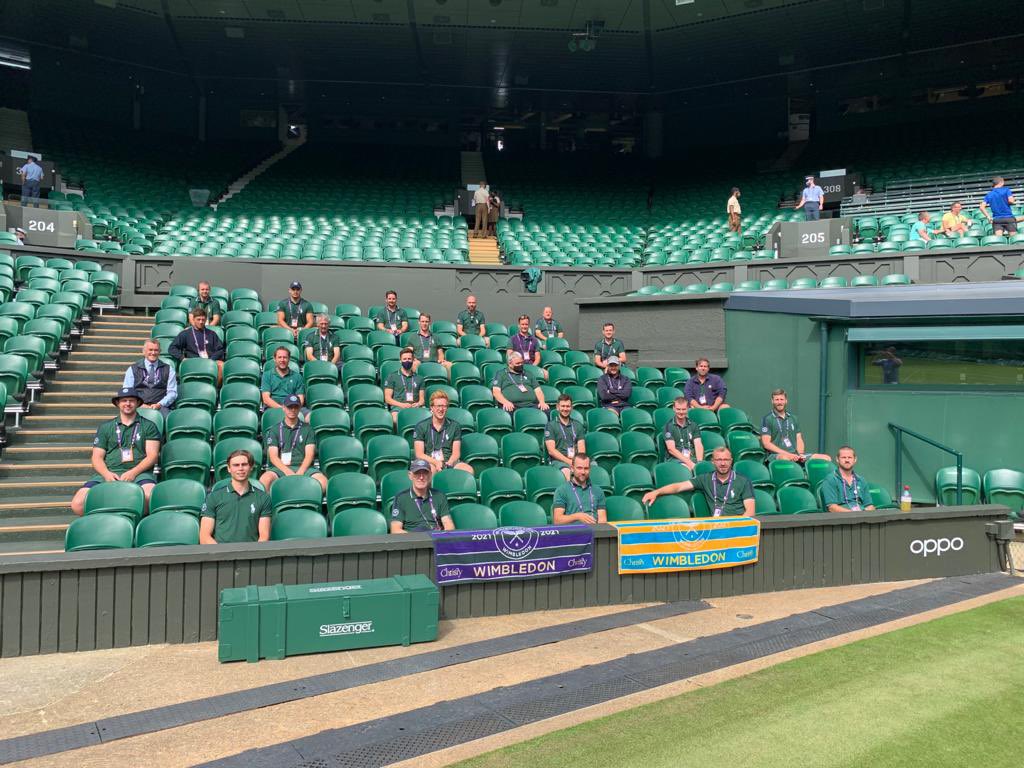 Day 13! We made it, it’s been a Championships with a lot of long nights but here we are on the final day and I couldn’t be prouder of the team and the effort and hard work the team have put in to get us to this point #TeamWork #Wimbledon