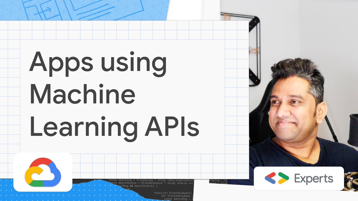 sachin_atk's tweet photo. 🚨Join today & learn how to build #ml applications using Google Cloud #MachineLearning APIs. Explore the #googlecloud Machine Learning APIs and how to build ML apps quickly & easily. Be part of the conversation & stream.
👉Youtube Link: https://t.co/bieuj9wRkm
#techwithsach https://t.co/VFGd5Rt1WP