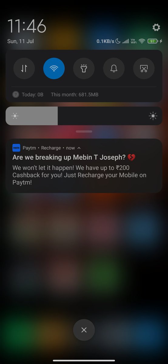 mebinjoseph1's tweet photo. Noooo!!😭 Don't do this @vijayshekhar 
Anyway there isn't any girlfriend, but ab tum bhi na jaao @Paytm 
I never said we are breaking up!🤷‍♂️ Aise aakele mat chhod ke jaao..... 

#Paytm #Vijayshekar #Girlfriend #SingleForLife 🙂 https://t.co/G7AZ1GvazQ