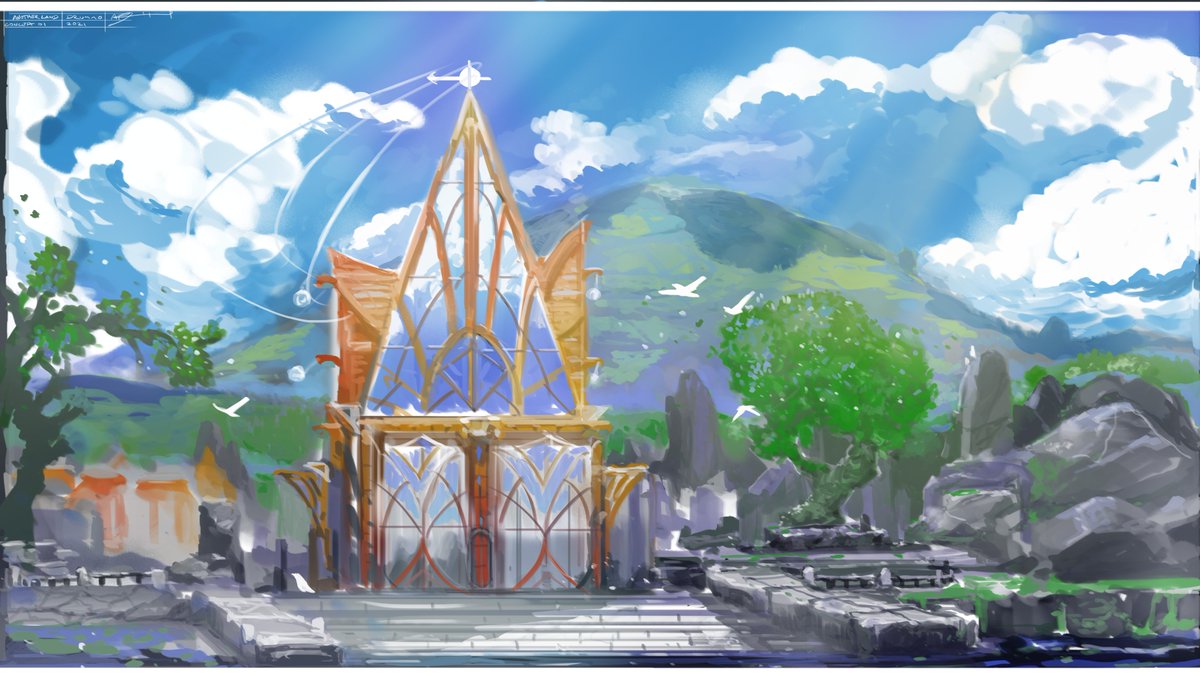 alexdrummo's tweet photo. Another Land - background art worldbuilding
#concept #anime #backgound #art #painting #anotherland #StudioGhibli https://t.co/BauylIkaEZ