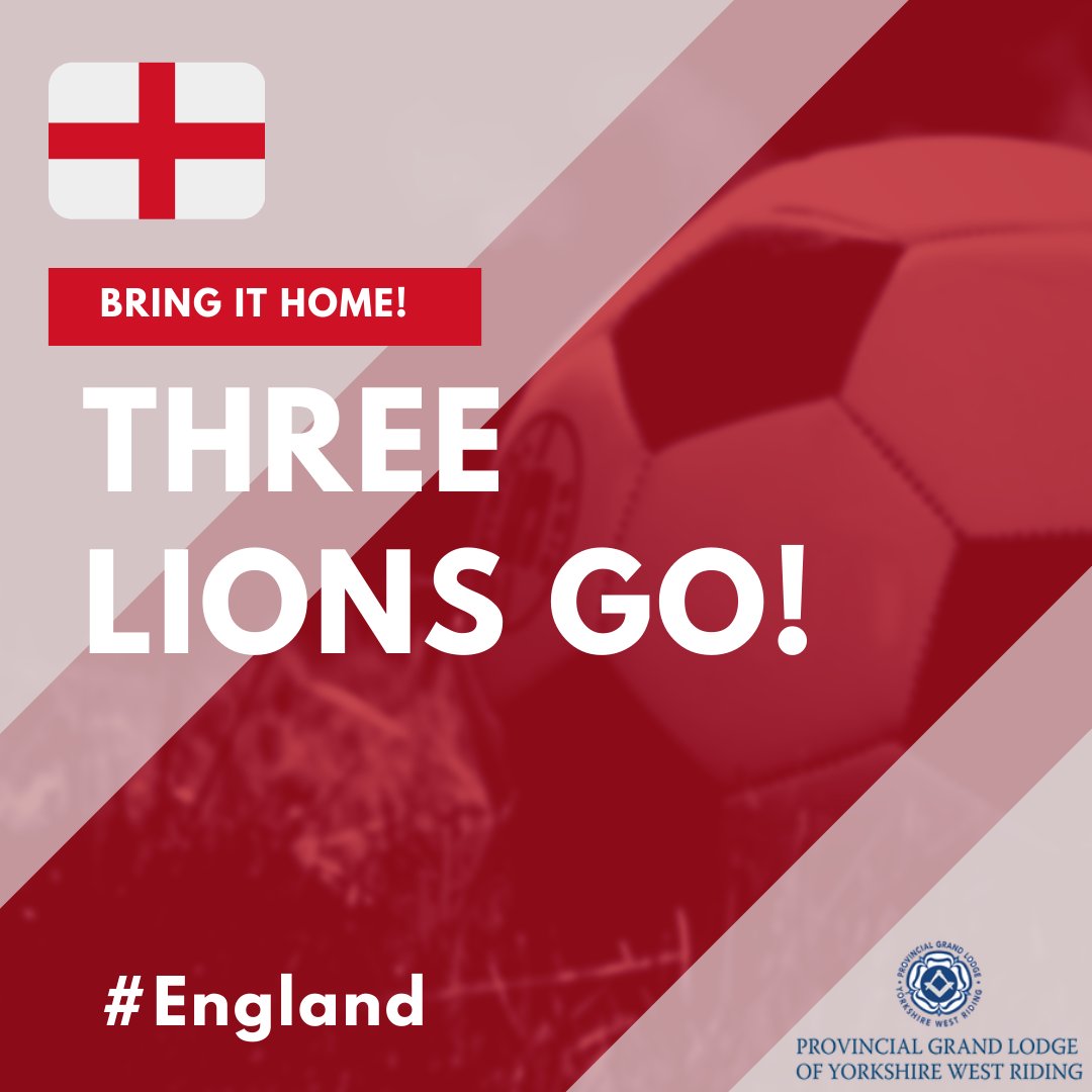 TheSquareMag's tweet photo. The Square Magazine #masonic update RT: @WYFreemasons… #freemason #freemasonry #masons... Good luck to the England team at the UEFA Euro finals today! You have done brilliantly so far, just one more game to go ⚽️🏆🏴󠁧󠁢󠁥󠁮󠁧󠁿🇮🇹
#euros #UEFA #england #ThreeLio… https://t.co/D3qmeW8vog