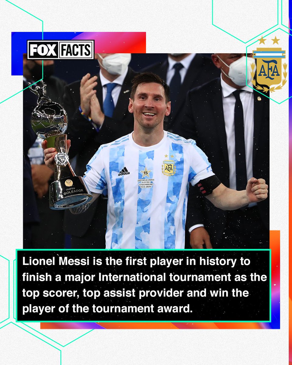 FOXSoccer's tweet image. Messi was unstoppable in this year's Copa America tournament 🔥