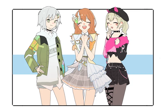 1-Aバナー衣装〜👏💕 #prsk_FA 