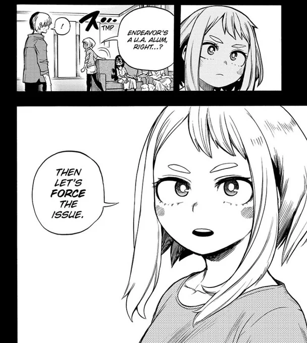 YOO IT WAS OCHAKO'S IDEA ON HOW TO GET THE INFO FROM ENDEAVOR YOU GO GIRL‼️‼️‼️ 