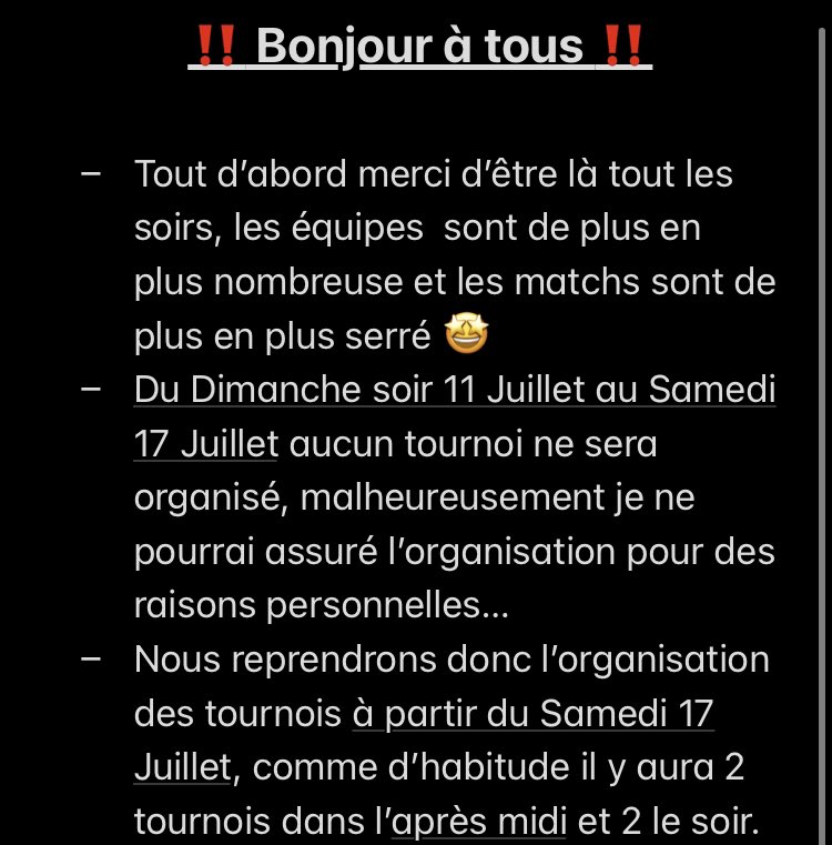 Tournois tweet media