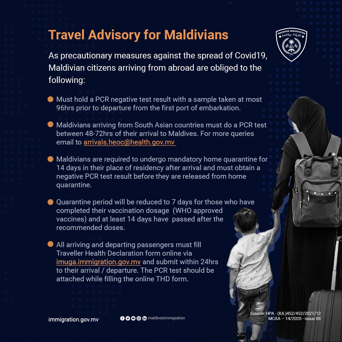 Maldives Immigration on Twitter "Travel Advisory for Maldivians. https