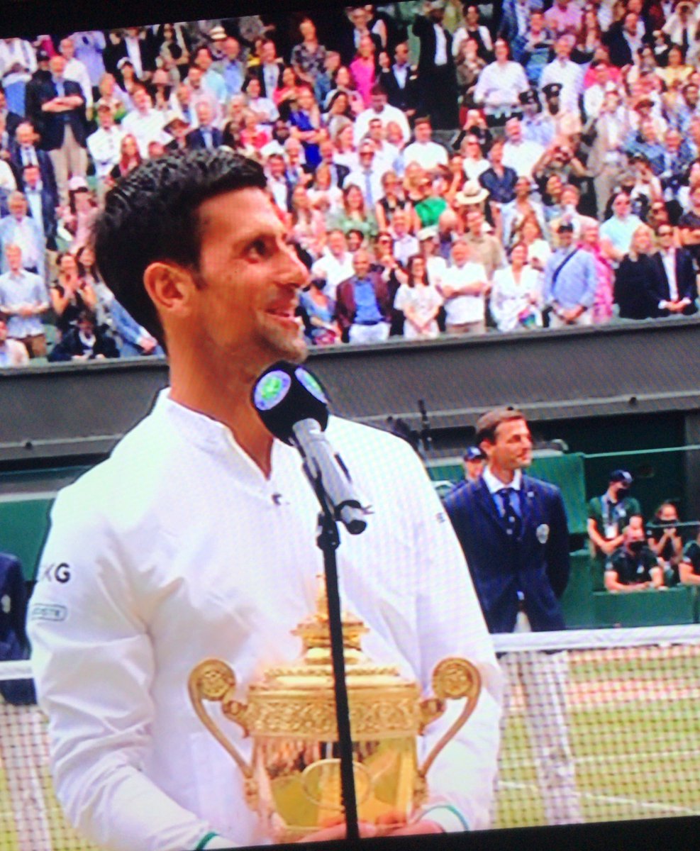Messi ve Djokovic’in aynı gün kupa kazanması çok büyük mutluluk tabi benim için :) #Wimbledon