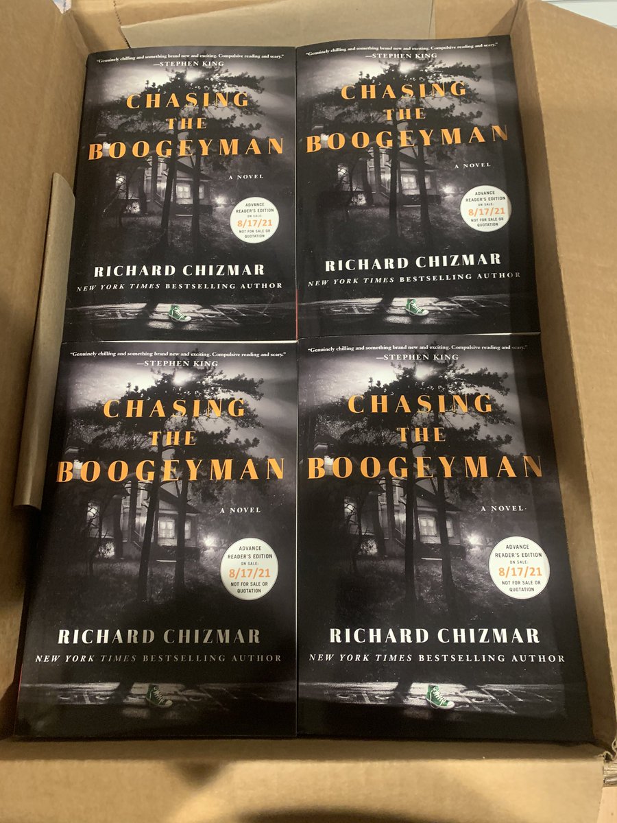 RichardChizmar's tweet image. Want to win a signed ARC of CHASING THE BOOGEYMAN? I’ll pick one lucky winner at the end of this week. Just Follow and RT to be eligible. Good luck!