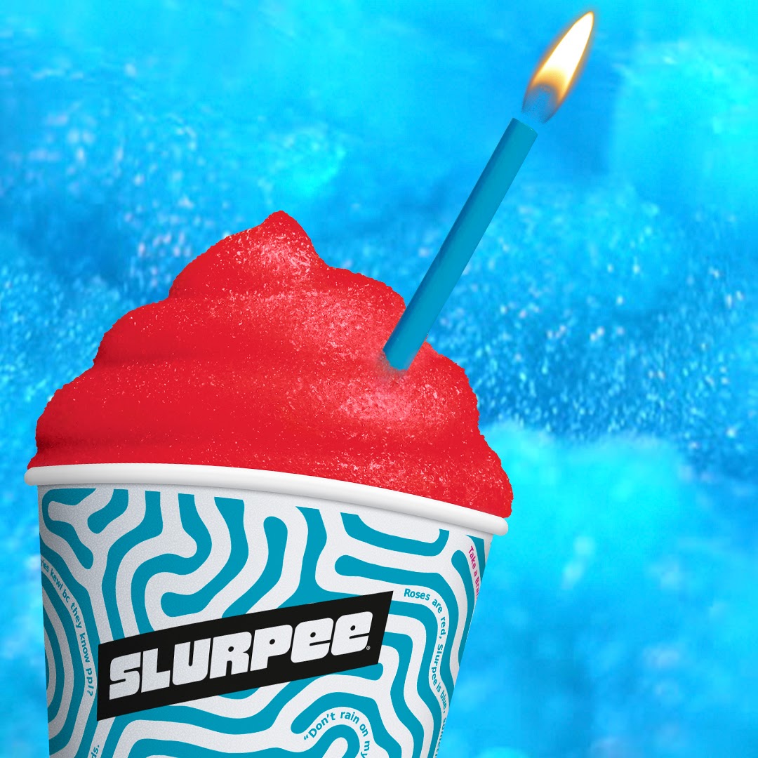 7eleven's tweet photo. 🎶 AYE SLURPEE IT’S YA BIRTH-DAY WE GONNA DRINK IT UP LIKE IT’S YA BIRTH-DAY 🎶 https://t.co/GSLWZvv5vC