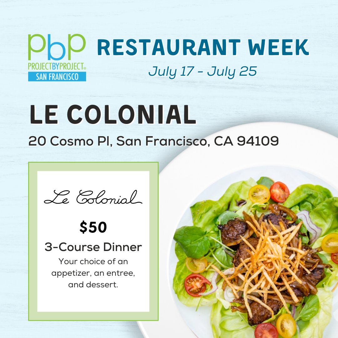 pbpsf's tweet image. Let Le Colonial transport you to 1920s French Vietnam with their delicious take on Vietnamese classics with a delightful French twist.

Link in bio for menu and restaurant details.