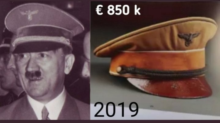 RockWriter2's tweet photo. #Prices. #ExtremelyRare #extremelyValuable #antiques:
#1962ferrariGTO #recently $48m(But #AdolfHitler's #MercedesBenz #notSold for $7m).
#Hitler cap € 850k in 2019 & his #gold #WaltherPP $413k in 1987
#Napoleon sword $6.4m in 2007
#EstanciaK's #HitlersFightingKnife #forSale https://t.co/eBrApm8aGC